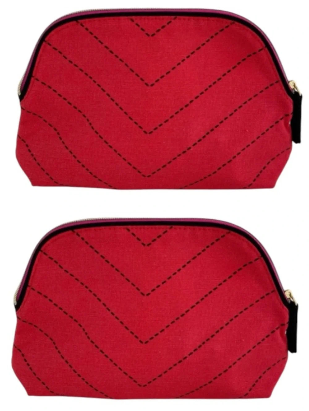 RARE Estée Lauder Beauty Illusion Makeup Bag Set 2 Pc Red Tassel Limited Edition